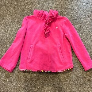 Girls size 5 Lilly Pulitzer fleece top